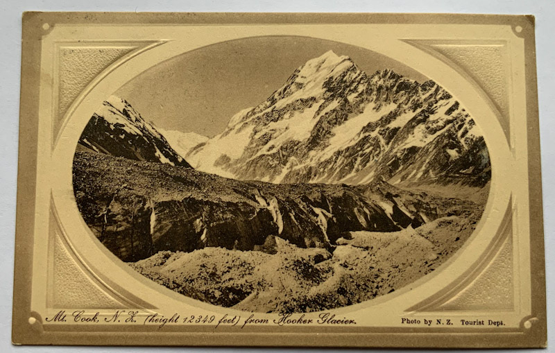 Early 1900s photo Postcard Mt Cook NZ